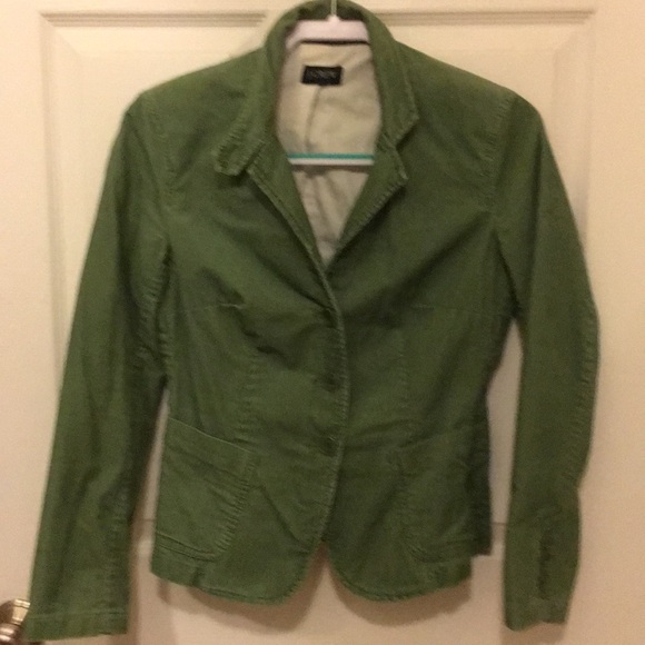 J. Crew Jackets & Blazers - J Crew green corduroy jacket